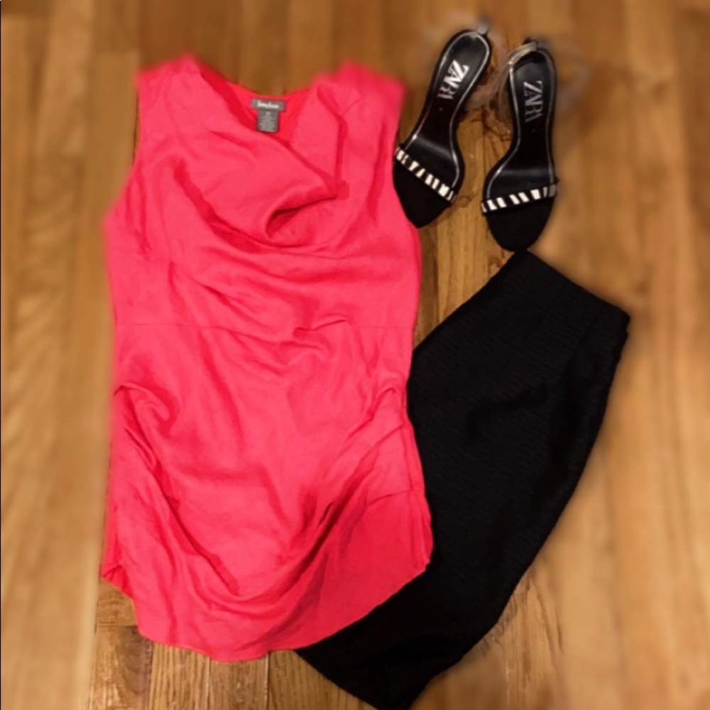 Pink blouse tank top